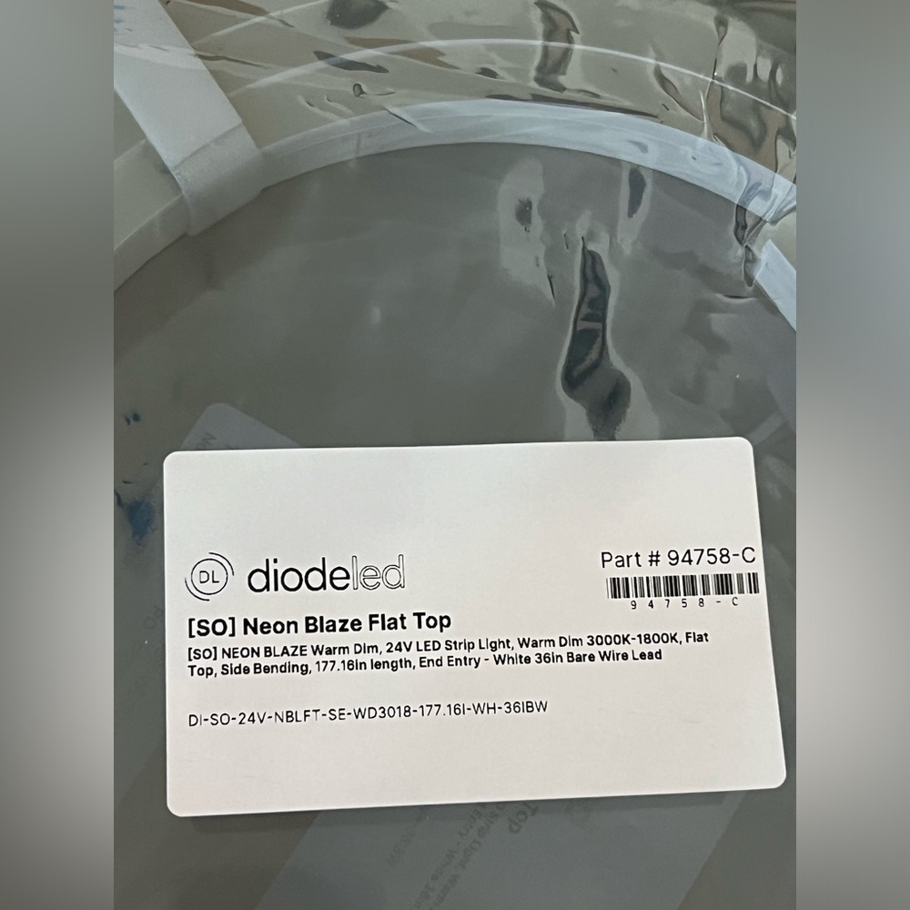 DiodeLED Neon Blaze Flat Top . Weatherproof LED strip. READ DESCRIPTION